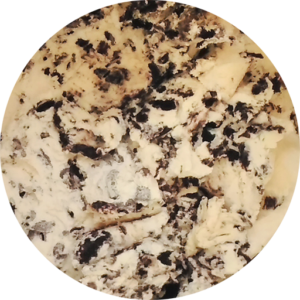 Cookies and Cream: Vanilla ice cream with Oreo pieces