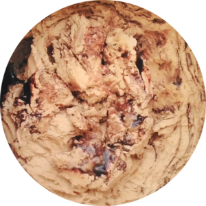 Mocha Almond Fudge: coffee ice cream with almonds and a fudge swirl